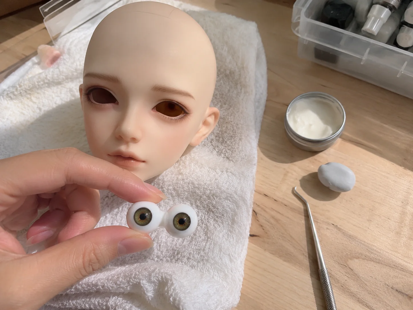 Soft Wave Doll Wig Wig fit view